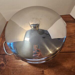 VTG Farberware 344A Electric 12" Fry Pan Skillet Cookware Dome Lid Stainless USA